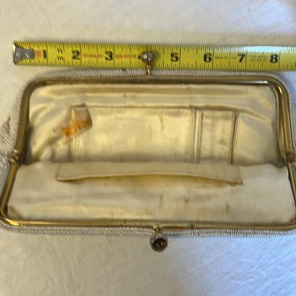 Vintage Beaded Clutch Handbag by Josef in France - Picture 9 of 15